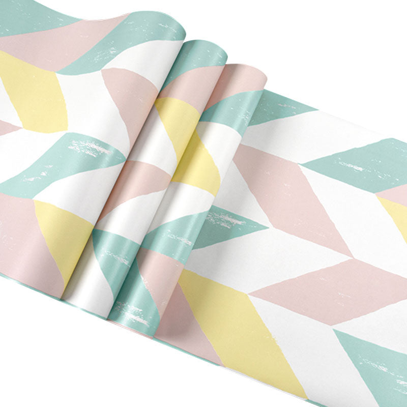 Decorative Chevron Wall Covering Non-Woven Fabric Nordic Wallpaper Roll for Home Decoration Clearhalo 'Modern wall decor' 'Modern' 'Wallpaper' Wall Decor' 1041902