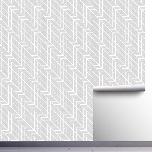 Color Block Removable Wallpaper Roll for Home Decoration, Pastel Grey, 19.4 sq ft. Clearhalo 'Modern wall decor' 'Modern' 'Wallpaper' Wall Decor' 1041976