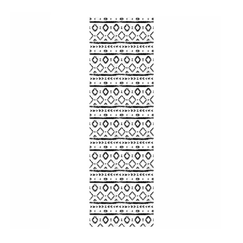 Contemporary Geometries Wall Decor in Black and White Living Room Wallpaper, 19.4 sq ft., Peel and Stick Clearhalo 'Modern wall decor' 'Modern' 'Wallpaper' Wall Decor' 1041989