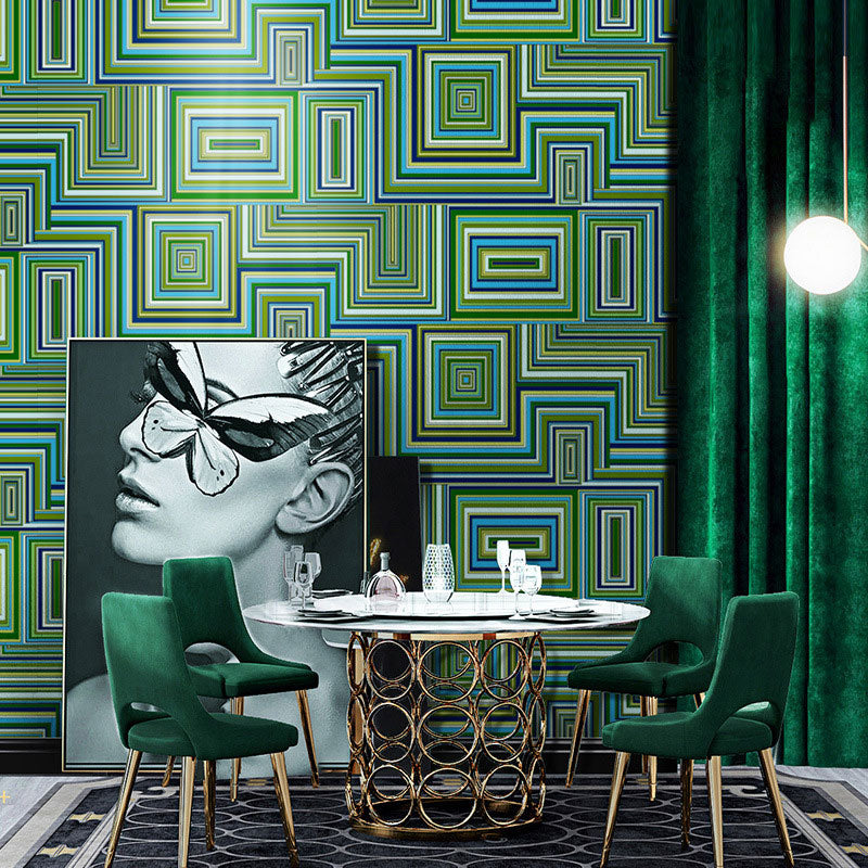 Color Block Wall Decor 900 Wallpaper Roll for Coffee Shop Decoration, 33-foot x 20.5-inch Clearhalo 'Modern wall decor' 'Modern' 'Wallpaper' Wall Decor' 1041999