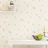 Rustic Non-Woven Fabric Wall Covering Natural Color Flower Wallpaper, 33'L x 20.5"W Beige Clearhalo 'Country wall decor' 'Rustic' 'Wallpaper' Wall Decor' 1042130