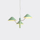 Branch Suspension Light with Metal Cone Shade Postmodern 3/5 Lights Black/White/Green Chandelier Light for Dining Room Clearhalo 'Ceiling Lights' 'Chandeliers' 'Modern Chandeliers' 'Modern' Lighting' 1043979