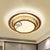 LED Crystal Ceiling Light Flush Mount Contemporary Chrome Drum Bedroom Lighting Fixture - Stainless-Steel - Clearhalo - 'Ceiling Lights' - 'Close To Ceiling Lights' - 'Close to ceiling' - 'Flush mount' - Lighting' - 1047265