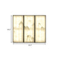 Hills Drawing Bedroom Wall Mural Light Fabric Asian 16"/35.5" W LED Sconce Lighting in Black Clearhalo 'Wall Lamps & Sconces' 'Wall Lights' Lighting' 1047595