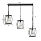 Black 3 Bulbs Hanging Lamp Industrial Stylish Metal Lantern Cage Shade Suspension Light for Foyer Clearhalo 'Art Deco Pendants' 'Black' 'Cast Iron' 'Ceiling Lights' 'Ceramic' 'Crystal' 'Industrial Pendants' 'Industrial' 'Metal' 'Middle Century Pendants' 'Pendant Lights' 'Pendants' 'Rustic Pendants' 'Tiffany' Lighting' 104815