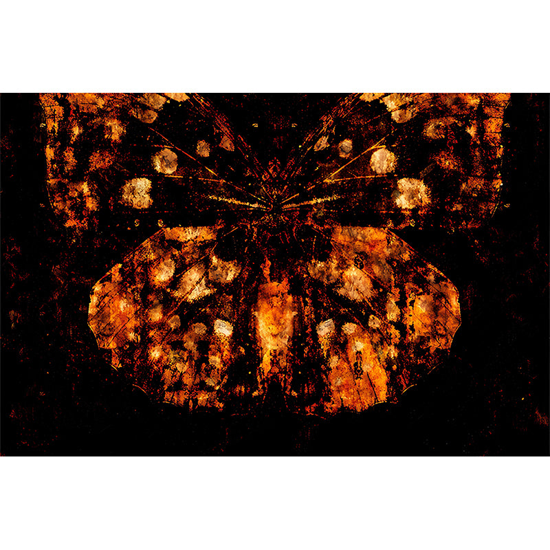 Moisture-Resistant Butterfly Wall Mural Custom-Printed Chinese Wall Covering for Guest Room Decor Clearhalo 'Wall Decor' 'Wall Mural' 1048296