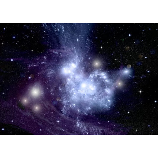 Original Nebula Wall Mural Decal for Home Decoration Minimalist Wall Art, Personalized Size Available