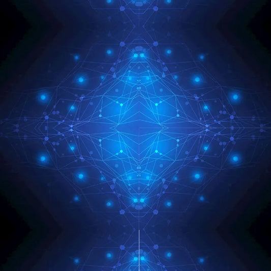 Full Size Photo Simple Mural Wallpaper for Meeting Room Decor with Luminous Space Design in Blue Clearhalo 'Wall Decor' 'Wall Mural' 1048850