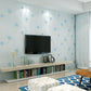 Simple Dandelion Wall Covering Strain-Resistant Wallpaper Roll for Children's Bedroom, Peel and Stick Light Blue Clearhalo 'Wall Decor' 'Wallpaper' 1049210