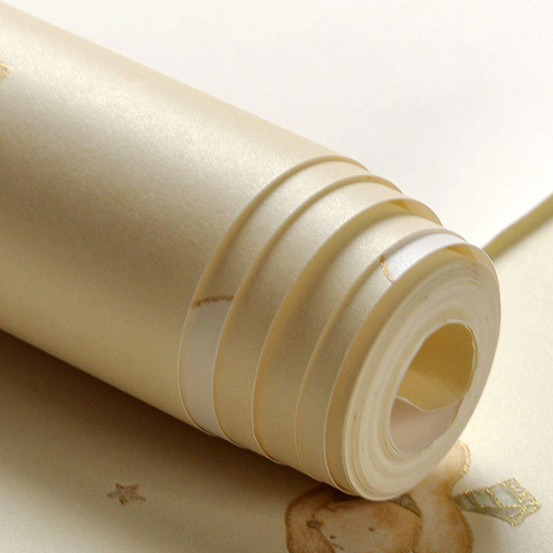 Simplicity Cartoon Bear Wallpaper in Soft Color Children's Bedroom Wall Decor, 31'L x 20.5"W Clearhalo 'Wall Decor' 'Wallpaper' 1049329