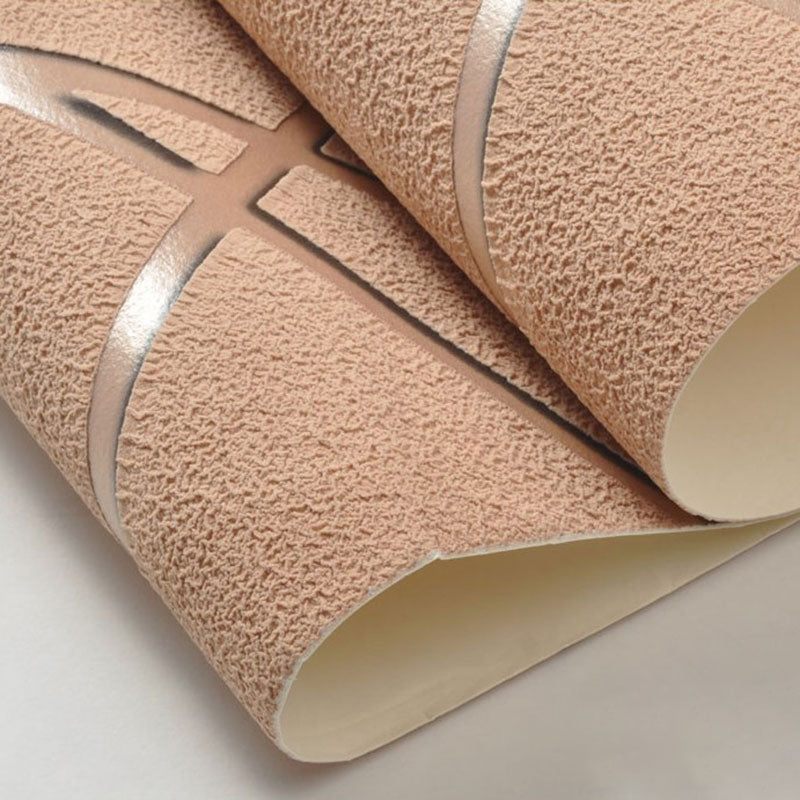 Neutral Color Flock Textured Wallpaper 31'L x 20.5"W Color Block Wall Decor for Accent Wall Clearhalo 'Modern wall decor' 'Modern' 'Wallpaper' Wall Decor' 1049384