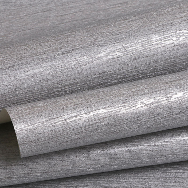 Gold Stamping Wall Decor 33 ft. x 20.5 in Wallpaper Roll for Living Room Decoration, Non-Pasted Silver Clearhalo 'Modern wall decor' 'Modern' 'Wallpaper' Wall Decor' 1049497