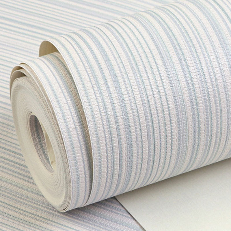Contemporary Stripe Wall Covering for Living Room Decor, Personalized Size Wallpaper Roll in Natural Color Light Gray Clearhalo 'Modern wall decor' 'Modern' 'Wallpaper' Wall Decor' 1049514