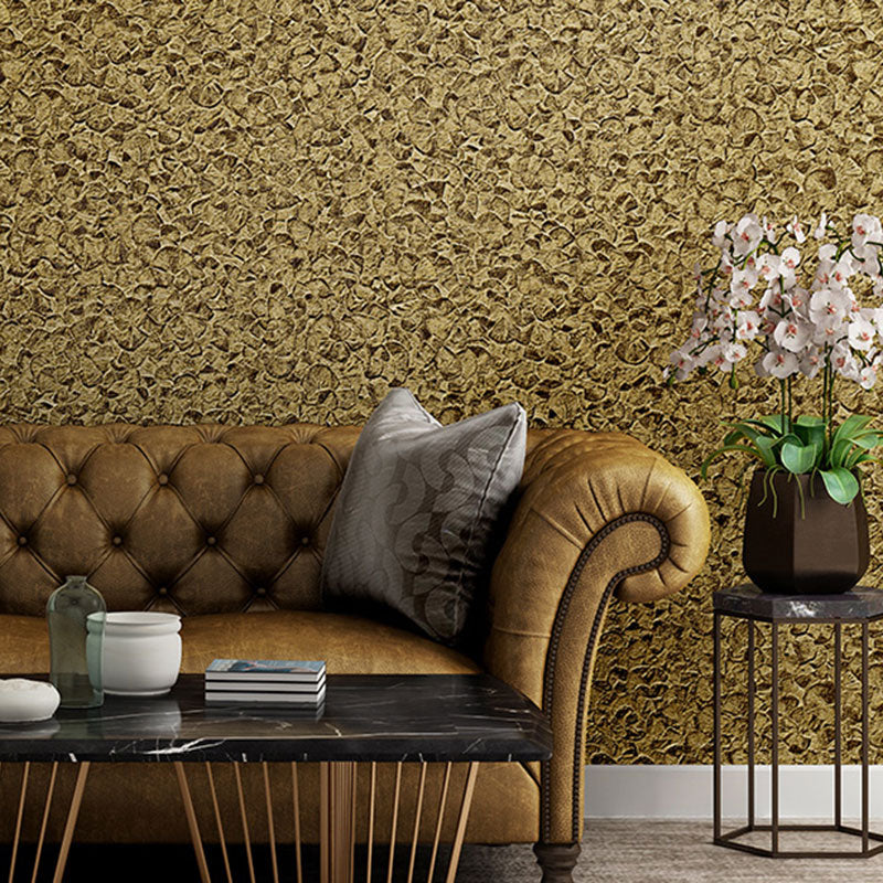 Ginkgo Leaves Wall Decor for Bedroom Plants Wallpaper Roll in Neutral Color, Stain-Resistant Dark Gold Clearhalo 'Modern wall decor' 'Modern' 'Wallpaper' Wall Decor' 1049516
