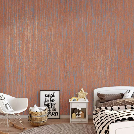 Moisture-Resistant Linen Pattern Wallpaper for Living Room Decoration in Orange, 20.5"W x 33'L Clearhalo 'Modern wall decor' 'Modern' 'Wallpaper' Wall Decor' 1049539