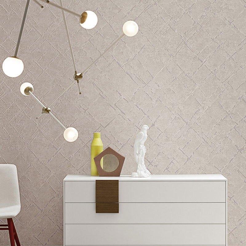 Water-Resistant Textured Wallpaper 20.5-inch x 33-foot Contemporary Wall Decor for Dining Room Light Purple Clearhalo 'Modern wall decor' 'Modern' 'Wallpaper' Wall Decor' 1049562