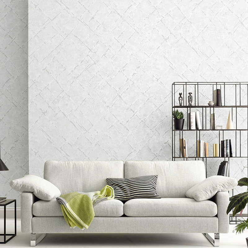 Water-Resistant Textured Wallpaper 20.5-inch x 33-foot Contemporary Wall Decor for Dining Room Cream Gray Clearhalo 'Modern wall decor' 'Modern' 'Wallpaper' Wall Decor' 1049565