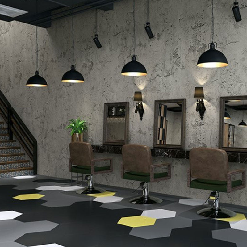 Industrial Cement Effect Wallpaper for Coffee Shop Decoration, Natural Color, 32.3 sq ft., Self-Adhesive Gray-White Clearhalo 'Industrial wall decor' 'Industrial' 'Wallpaper' Wall Decor' 1049588