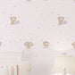 Soft Color Minimalist Wallpaper Cartoon Bear Wall Covering for Kid's Bedroom, 31' by 20.5" Light Purple Clearhalo 'Wall Decor' 'Wallpaper' 1049720