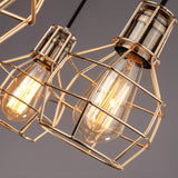 Brass Finish Globe Pendant Lighting Fixture Industrial Metal 1 Bulb Kitchen Hanging Lamp with Wire Frame Clearhalo 'Art Deco Pendants' 'Cast Iron' 'Ceiling Lights' 'Ceramic' 'Crystal' 'Industrial Pendants' 'Industrial' 'Metal' 'Middle Century Pendants' 'Pendant Lights' 'Pendants' 'Tiffany' Lighting' 105552