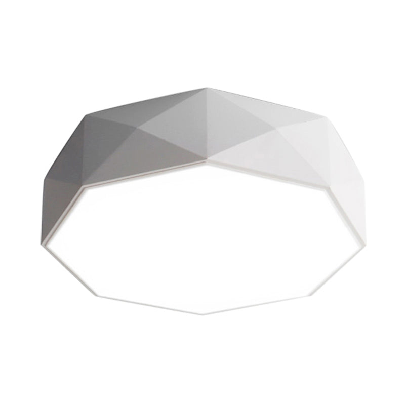 Concave/Convex Shape Metal Flush Mount Lighting Modern Led White/Black Flush Ceiling Mount, 16"/19.5"/23.5" Wide Clearhalo 'Ceiling Lights' 'Close To Ceiling Lights' 'Close to ceiling' 'Flush mount' Lighting' 106104
