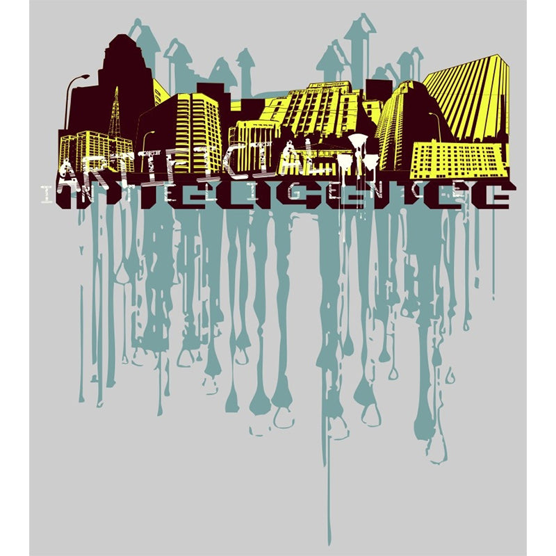 Original Graffiti Wall Mural Decal for Coffee Shop Decor Retro Wall Art, Made to Measure Clearhalo 'Wall Decor' 'Wall Mural' 1061264