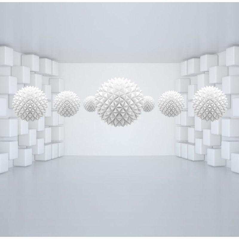 Photography 3D Visual Space Mural Wallpaper for Meeting Room Decoration in White, Made to Measure Clearhalo 'Wall Decor' 'Wall Mural' 1061465