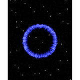 Outer Space Wall Mural Decal for Accent Wall, Blue and Black, Personalized Size Available Clearhalo 'Wall Decor' 'Wall Mural' 1061693