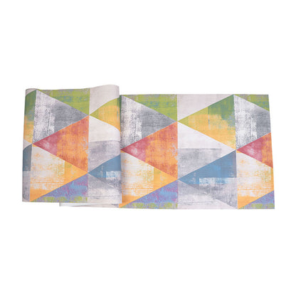 20.5" x 33' Contemporary Wallpaper Roll for Home Decoration with Triangle Design in Natural Color Yellow Clearhalo 'Modern wall decor' 'Modern' 'Wallpaper' Wall Decor' 1061981