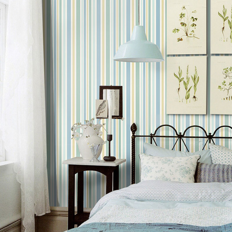 Vertical Stripe Wallpaper Roll for Living Room in Natural Color, 33-foot x 20.5-inch Clearhalo 'Modern wall decor' 'Modern' 'Wallpaper' Wall Decor' 1061985