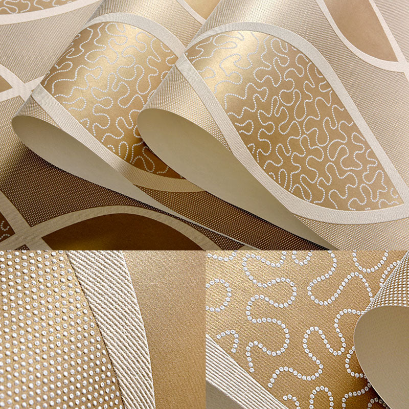 Decorative Trellis Wallpaper Roll Non-Woven Fabric Nordic Wall Covering for Bedroom, 33' by 20.5" Clearhalo 'Modern wall decor' 'Modern' 'Wallpaper' Wall Decor' 1061997