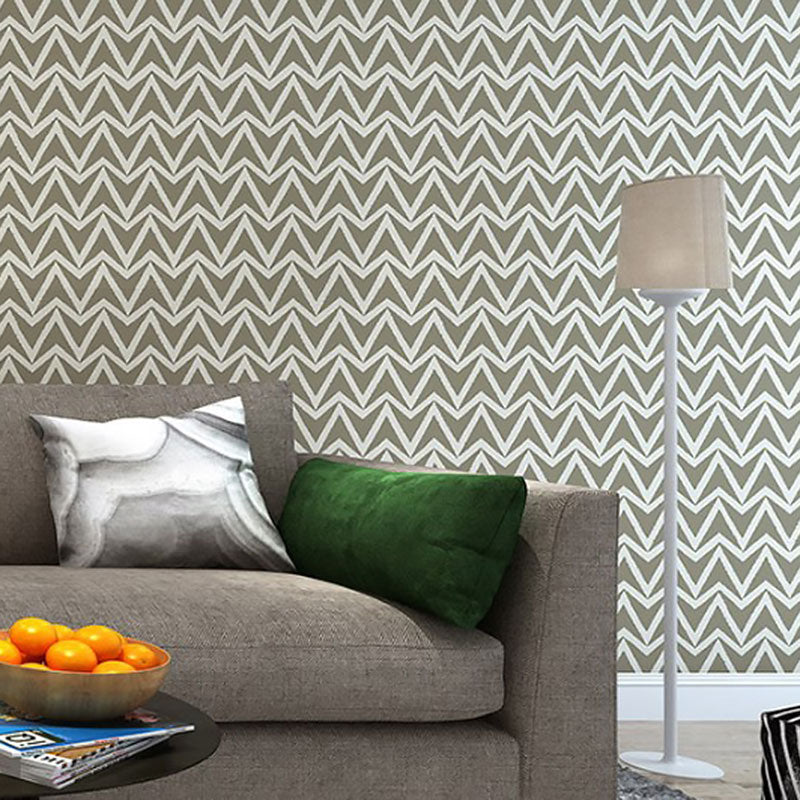 Light Color Nordic Wallpaper Roll 33 ft. x 20.5 in Geometries Wall Decor for Dining Room Grey Clearhalo 'Modern wall decor' 'Modern' 'Wallpaper' Wall Decor' 1062026