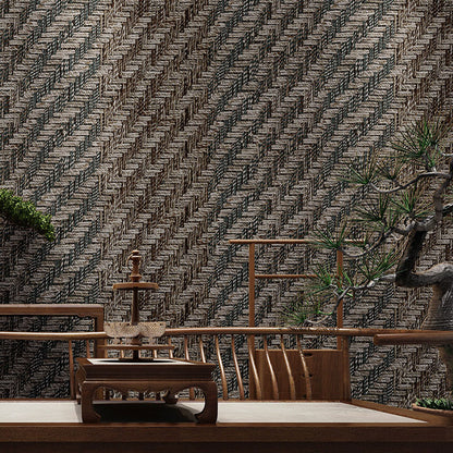 Aesthetic Woven Linen Wallpaper Roll for Home Decoration in Natural Color, 20.5"W x 33'L Light Blue Clearhalo 'Wall Decor' 'Wallpaper' 1062050