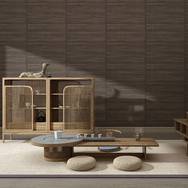 Japanese Wood Effect Wallpaper Roll for Home Decoration, 57.1 sq ft. Wall Covering in Natural Color Clearhalo 'Wall Decor' 'Wallpaper' 1062078