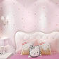 Decorative Loving Hearts Wall Decor Non-Woven Fabric Simple Wallpaper Roll for Children Light Purple Clearhalo 'Wall Decor' 'Wallpaper' 1062119