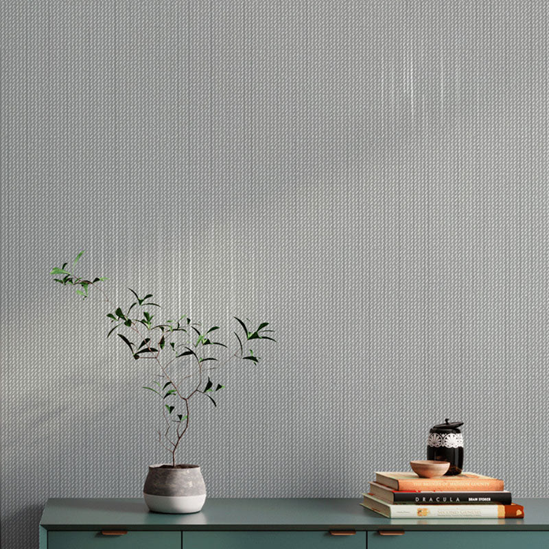 Textured Surface Wall Covering in Soft Color Non-Woven Fabric Wallpaper for Home Decor, 31'L x 20.5"W Silver Gray Clearhalo 'Modern wall decor' 'Modern' 'Wallpaper' Wall Decor' 1062182
