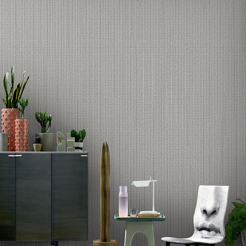 Textured Surface Wall Covering in Soft Color Non-Woven Fabric Wallpaper for Home Decor, 31'L x 20.5"W Dark Gray Clearhalo 'Modern wall decor' 'Modern' 'Wallpaper' Wall Decor' 1062185