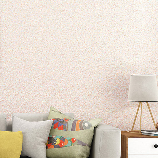 Nordic Textured Wallpaper Roll in Pastel Color Living Room Decor Wall Covering, 31' x 20.5" Light Pink Clearhalo 'Modern wall decor' 'Modern' 'Wallpaper' Wall Decor' 1062195
