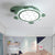 Little Turtle Acrylic Ceiling Mounted Light Cartoon LED Green Flushmount Lamp for Bedroom - Green - Clearhalo - 'Ceiling Lights' - 'Close To Ceiling Lights' - 'Close to ceiling' - 'Flush mount' - Lighting' - 1062361