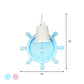 Clock Wall Mounted Light with Rudder Design Kids Metal 1 Light Pink/Blue Finish Wall Lamp Fixture for Bedside Clearhalo 'Wall Lamps & Sconces' 'Wall Lights' Lighting' 1062505