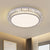 Round Bedroom Ceiling Flush Mount Clear Crystal Block LED Simplicity Flush Lighting Clear Clearhalo 'Ceiling Lights' 'Close To Ceiling Lights' 'Close to ceiling' 'Flush mount' Lighting' 1062709