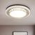 Clear Crystal Circular Flush Light Fixture Minimalist LED Flush Mount Ceiling Lamp for Bedroom - Clear - Clearhalo - 'Ceiling Lights' - 'Close To Ceiling Lights' - 'Close to ceiling' - 'Flush mount' - Lighting' - 1062717