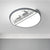 Circle Flush Mount Recessed Lighting Nordic Acrylic Bedroom LED Ceiling Lamp with Deer Silhouette in Grey/Black/White - Grey - Clearhalo - 'Ceiling Lights' - 'Close To Ceiling Lights' - 'Close to ceiling' - 'Flush mount' - Lighting' - 1062911