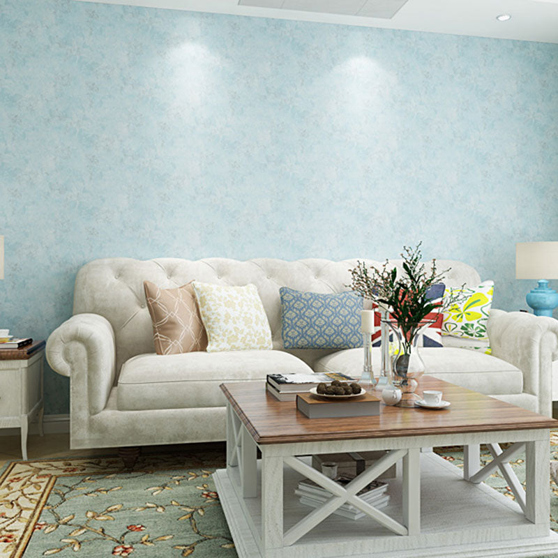 Distressed Surface Wall Decor for Living Room, 20.5" x 31' Wallpaper Roll in Natural Color Light Blue Clearhalo 'Modern wall decor' 'Modern' 'Wallpaper' Wall Decor' 1063392