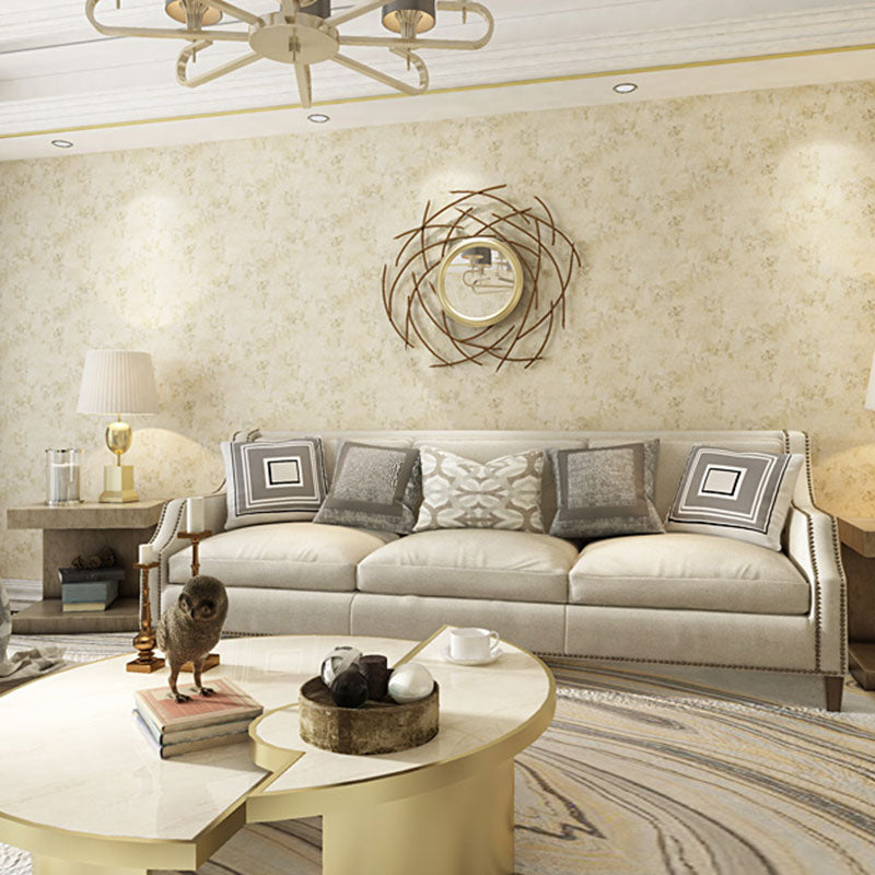 Distressed Surface Wall Decor for Living Room, 20.5" x 31' Wallpaper Roll in Natural Color Light Yellow Clearhalo 'Modern wall decor' 'Modern' 'Wallpaper' Wall Decor' 1063399