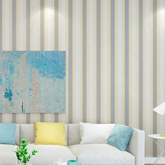 Vertical Stripe Wall Covering for Living Room Decoration Minimalist Wallpaper Roll, 31' x 20.5" Smoke Gray Clearhalo 'Modern wall decor' 'Modern' 'Wallpaper' Wall Decor' 1063443