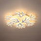 Coral Flush Ceiling Light Contemporary Acrylic 3/5/9 Lights Bedroom LED Flushmount Lighting in Warm/White/Natural Light 9 White Warm Clearhalo 'Ceiling Lights' 'Close To Ceiling Lights' 'Close to ceiling' 'Semi-flushmount' Lighting' 106408