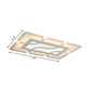 Rectangular Flush Mount Lamp Simplicity Acrylic LED 23.5"/35.5"/47" Wide White Ceiling Light in Warm/White Light Clearhalo 'Ceiling Lights' 'Close To Ceiling Lights' 'Close to ceiling' 'Flush mount' Lighting' 106543