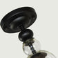 Contemporary 1 Light Semi Flush Mount Lighting with Glass Shade Black Bell Semi Flush Ceiling Light Clearhalo 'Ceiling Lights' 'Close To Ceiling Lights' 'Close to ceiling' 'Glass shade' 'Glass' 'Semi-flushmount' Lighting' 107895