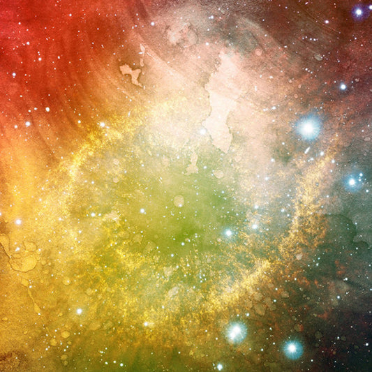 Illuminant Nebula Wall Mural Decal for Ceiling Decor, Multi-Colored, Custom-Printed Clearhalo 'Wall Decor' 'Wall Mural' 1112767